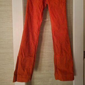 Orange Seven for All Mankind Corduroy Bootcut Pants